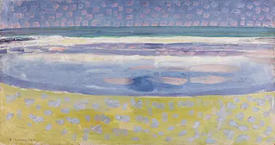 Sea toward Sunset Piet Mondrian